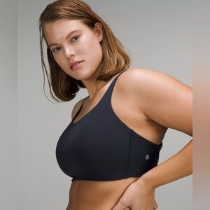 Lululemon Energy High Support Sports Bra Black Running Workout Size 34 DD